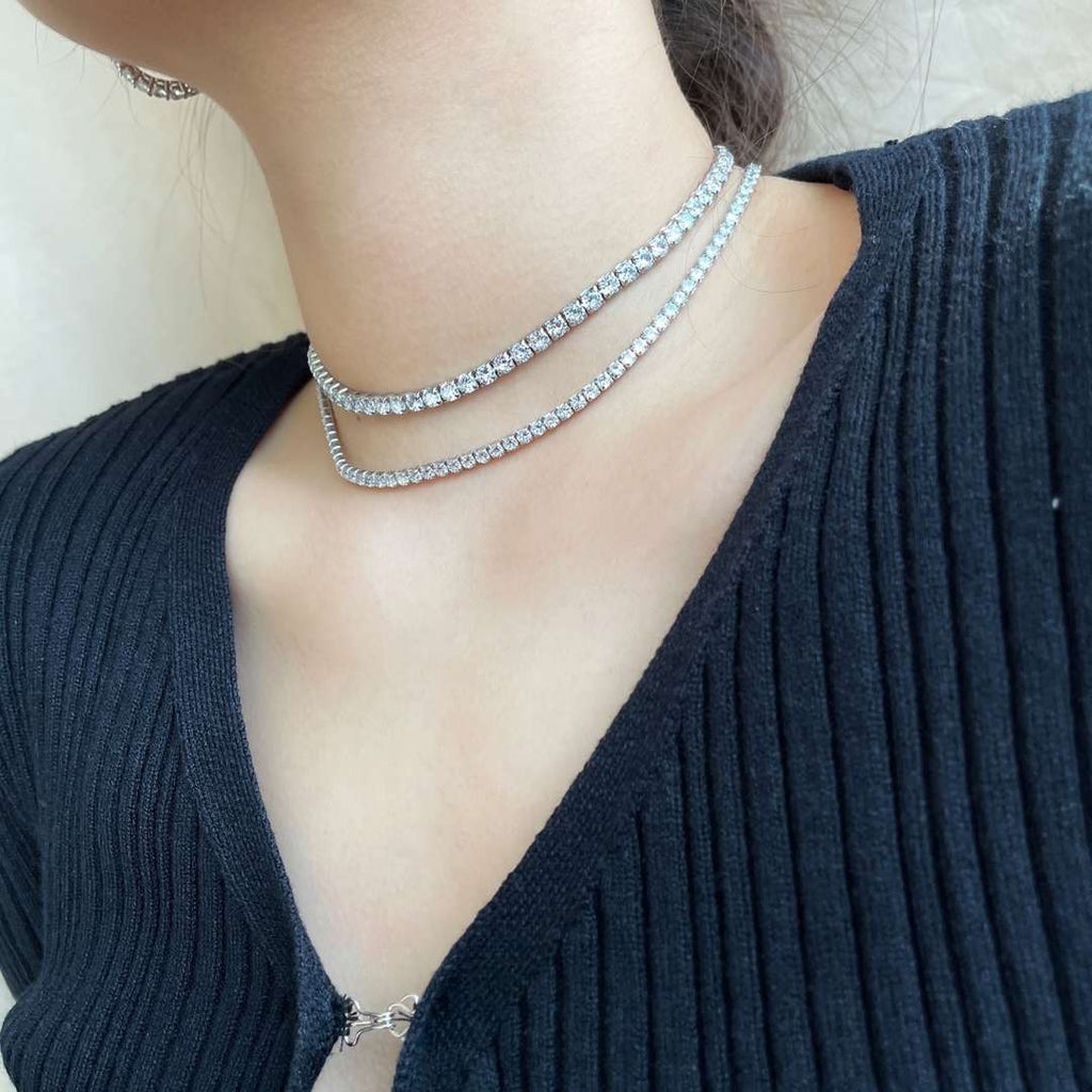 [Goodv] Collier élégant à chaîne de tennis