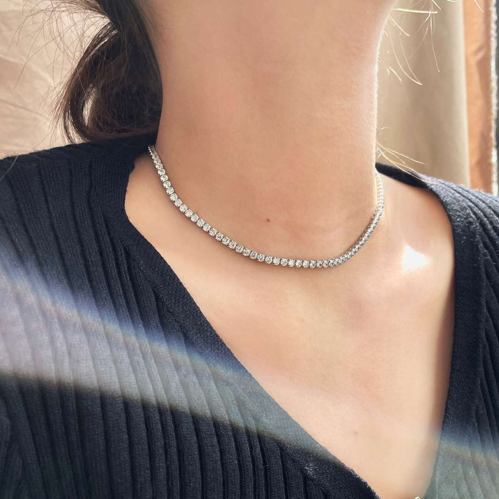 [Goodv] Collier élégant à chaîne de tennis