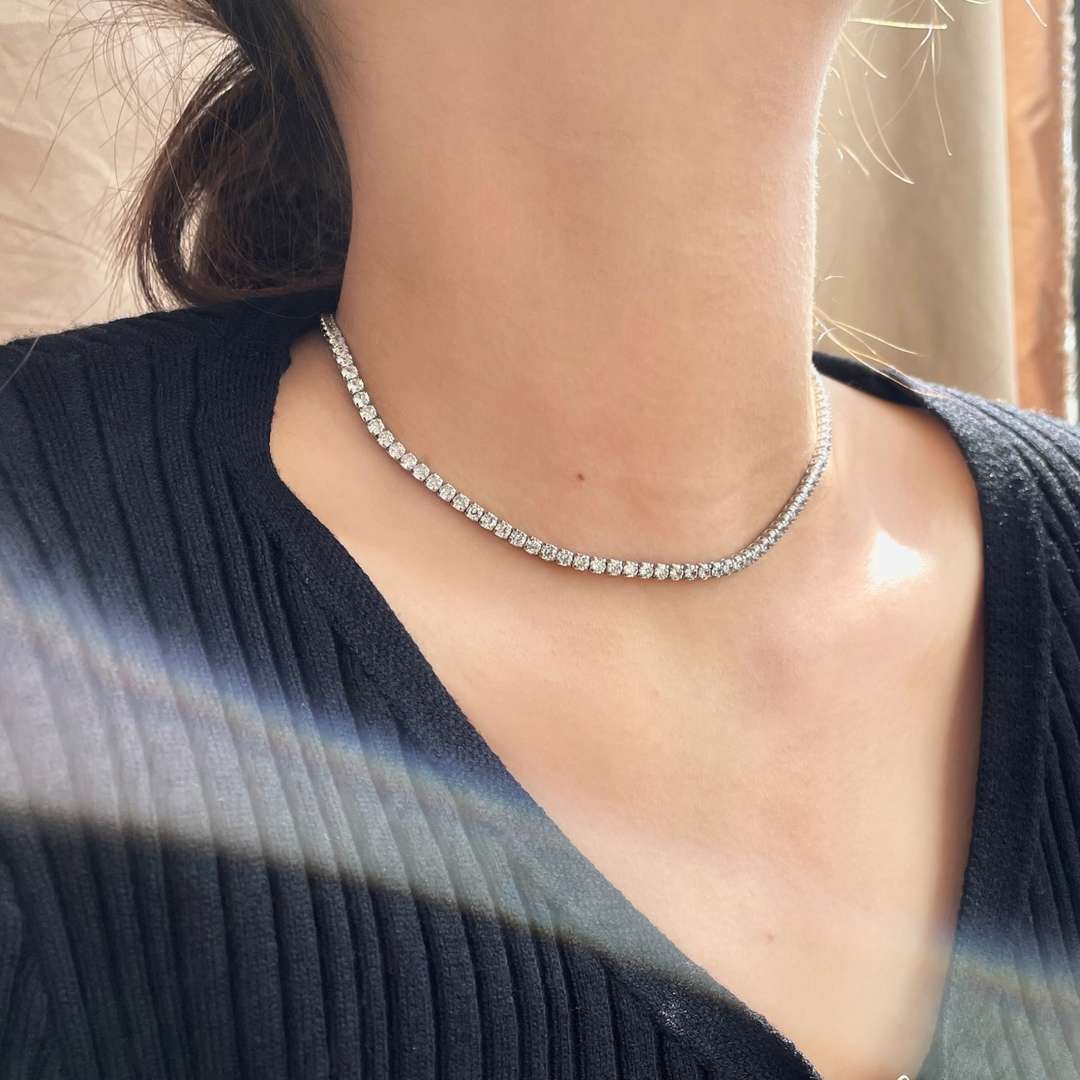 [Goodv] Collier élégant à chaîne de tennis