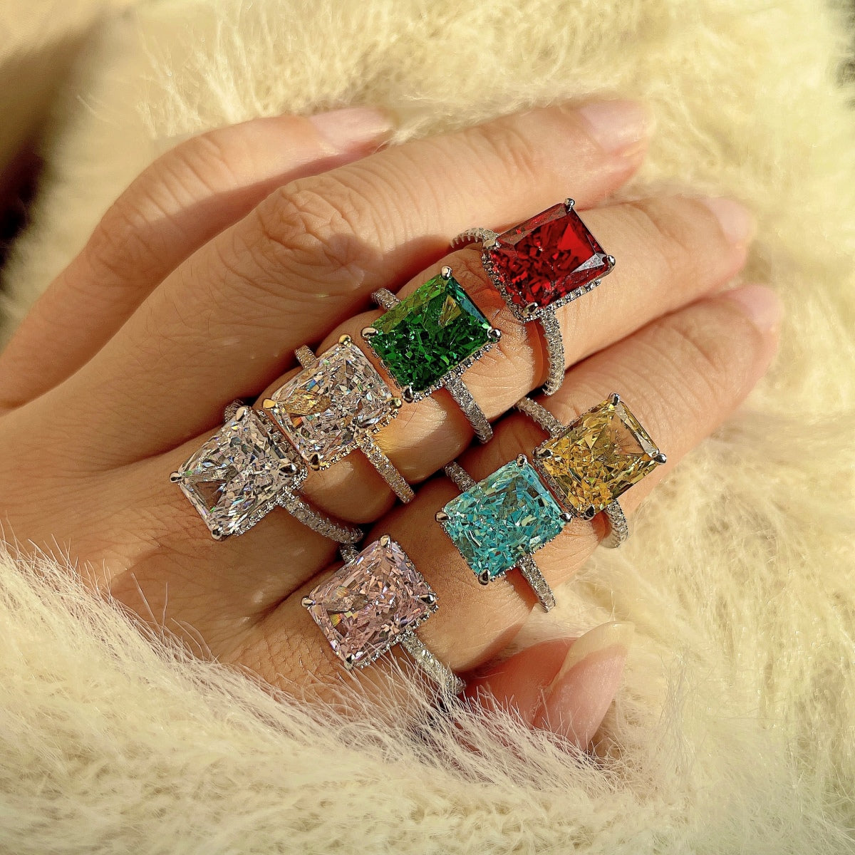 [Goodv]4.0 Carat Luxurious Engagement Ring