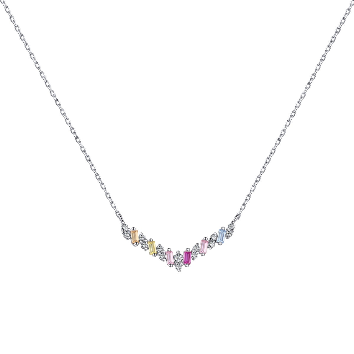 [Goodv]Dazzling Rainbow Necklace
