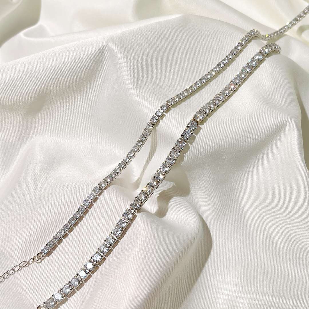 [Goodv] Collier élégant à chaîne de tennis