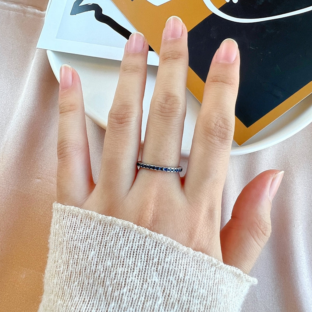 [Goodv] Bague quotidienne délicate et scintillante à coupe ronde