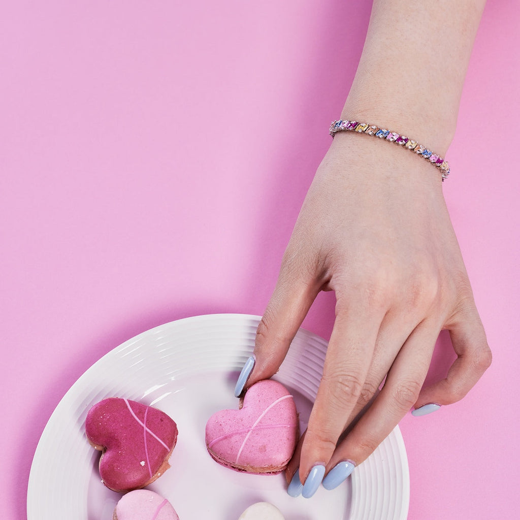 [Goodv] Bracelet de fête multi-coupes scintillant et orné