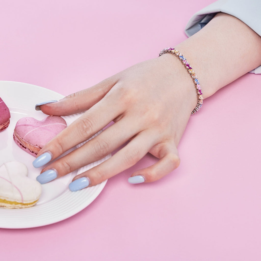 [Goodv] Bracelet de fête multi-coupes scintillant et orné