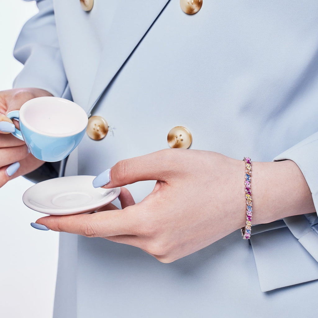 [Goodv] Bracelet de fête multi-coupes scintillant et orné