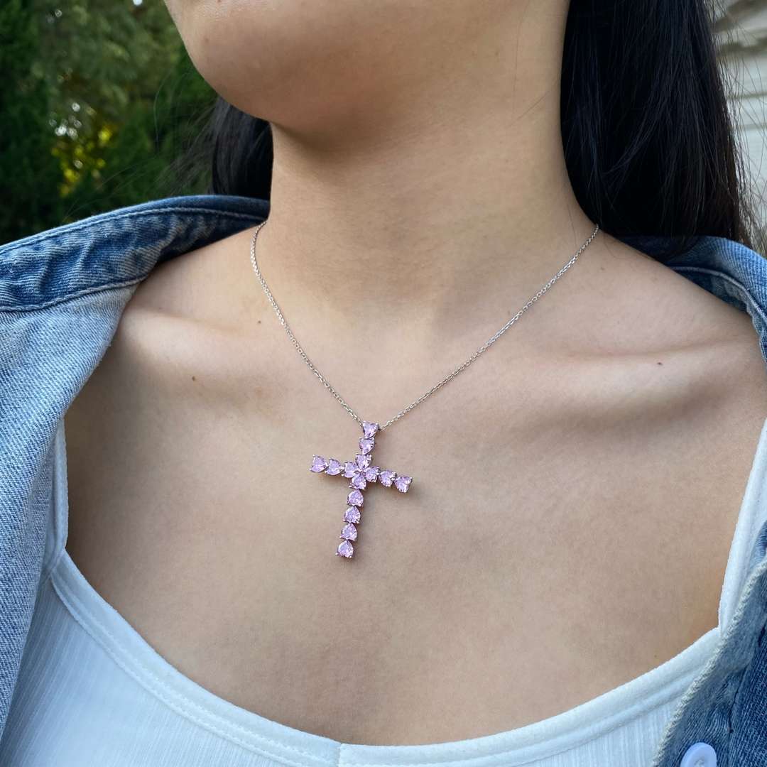 [Goodv]Radiant Cross Shape Necklace