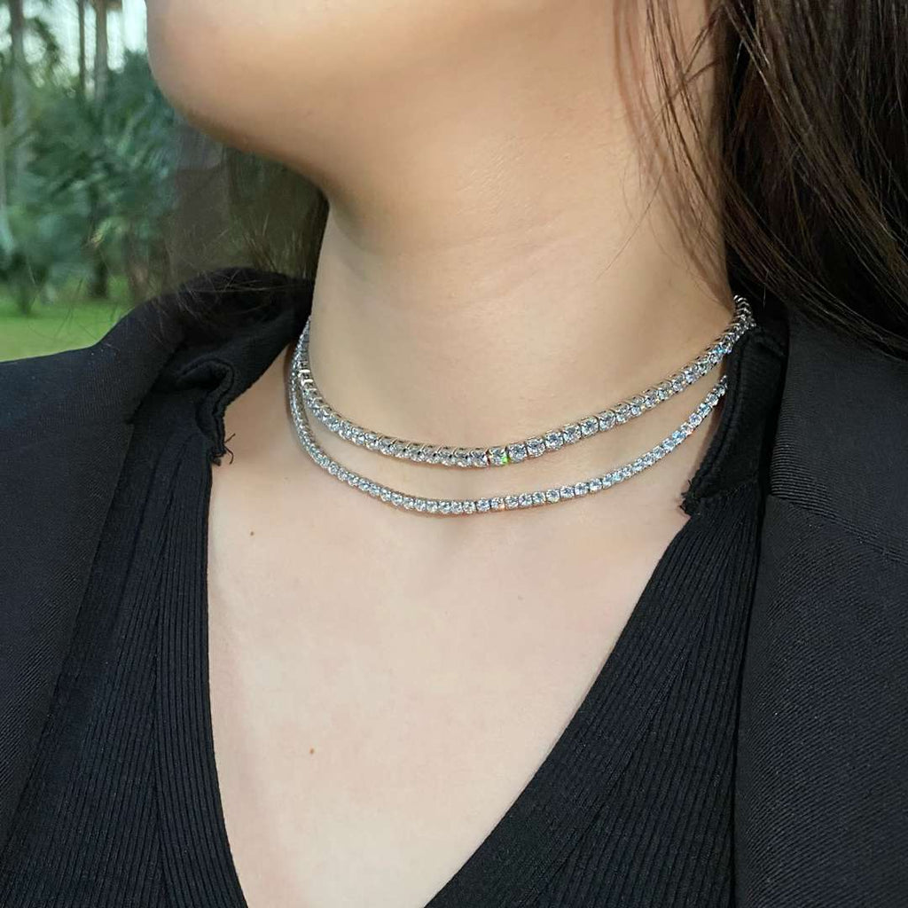 [Goodv] Collier élégant à chaîne de tennis