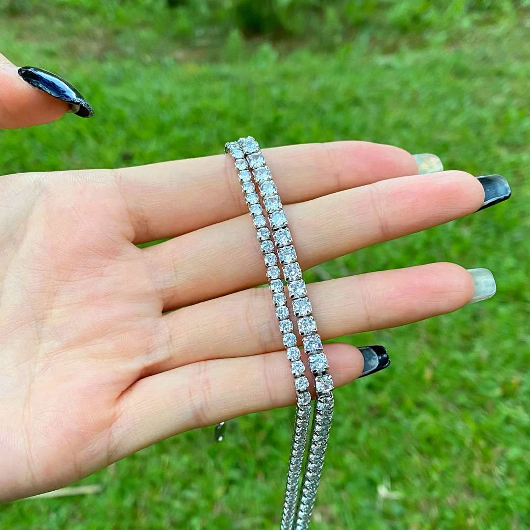 [Goodv] Collier élégant à chaîne de tennis