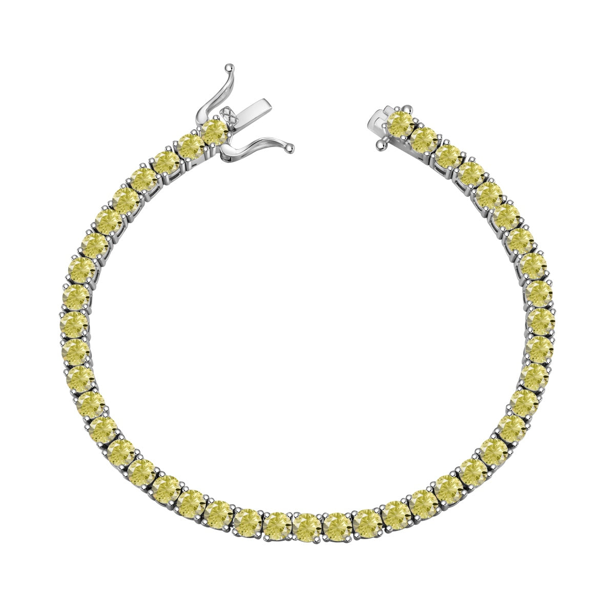 [Goodv]Ornate Dazzling Round Cut Tennis Bracelet
