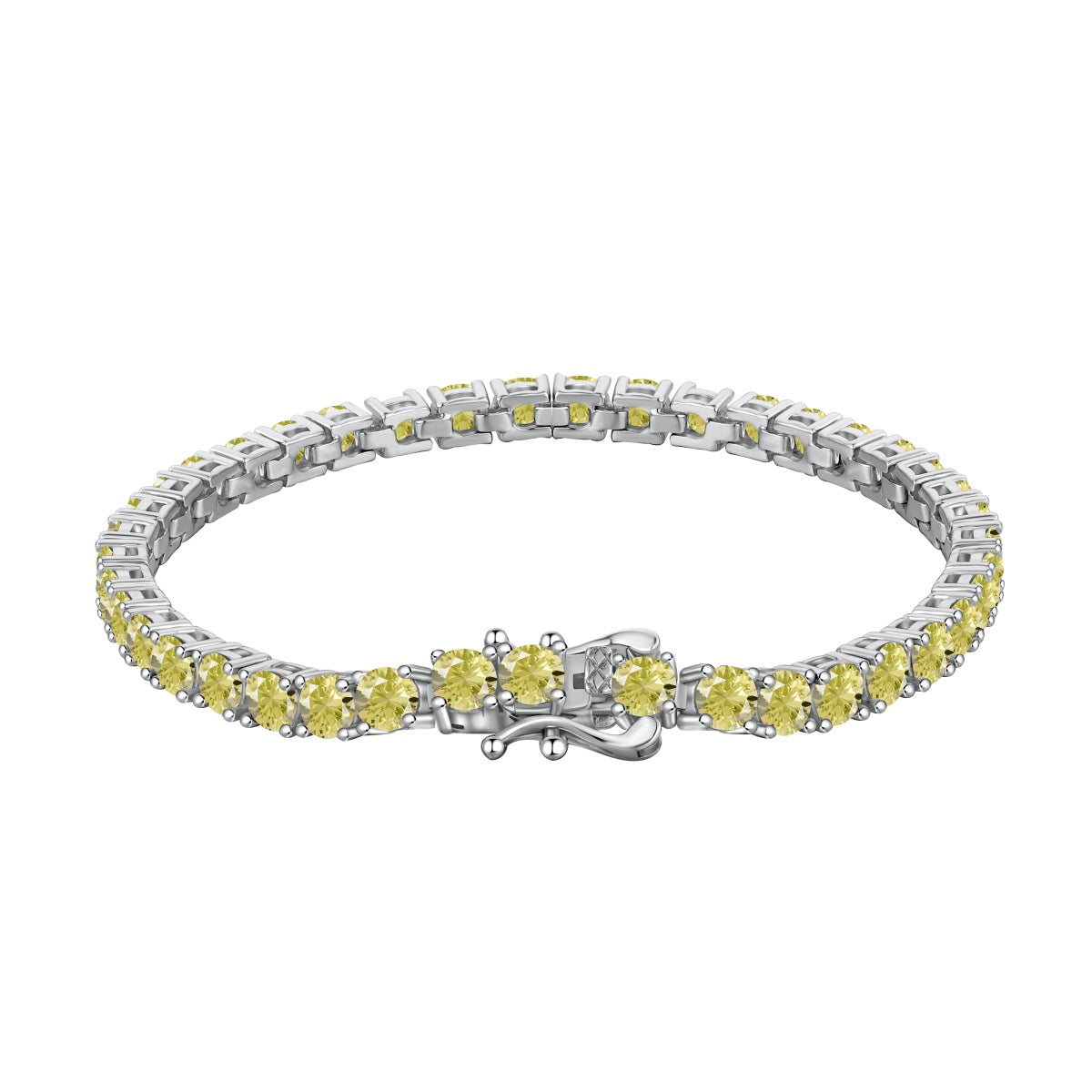 [Goodv] Bracelet de tennis rond éblouissant et orné