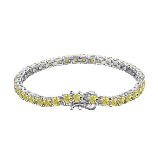[Goodv]Ornate Dazzling Round Cut Tennis Bracelet