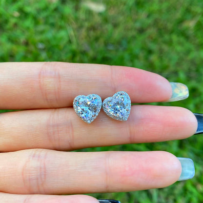 [Goodv]Sparkling Heart Shape Lover Earrings
