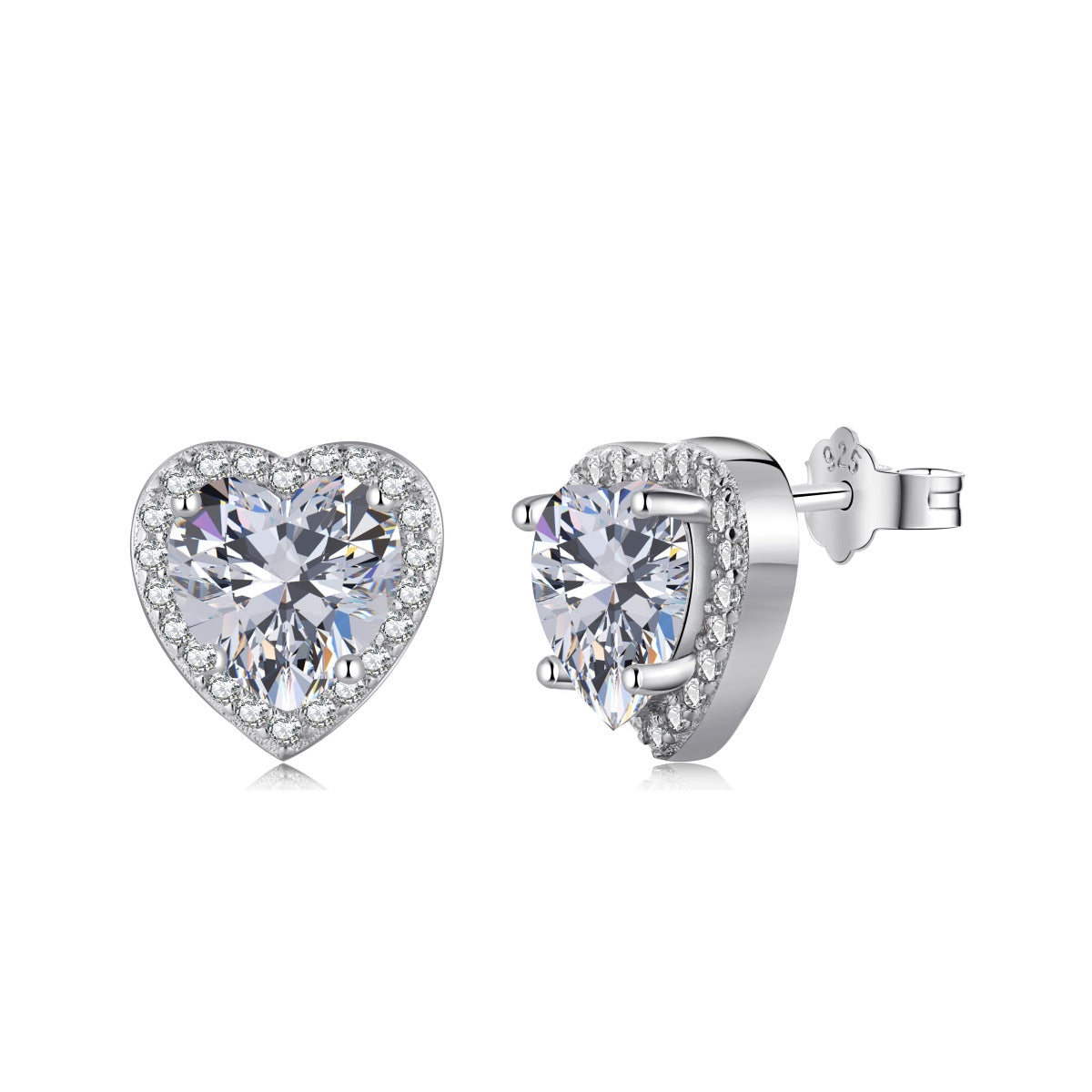 [Goodv]Sparkling Heart Shape Lover Earrings