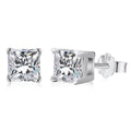 [Goodv]Boucles d'oreilles de mariage taille princesse radiante de 1,0 carat
