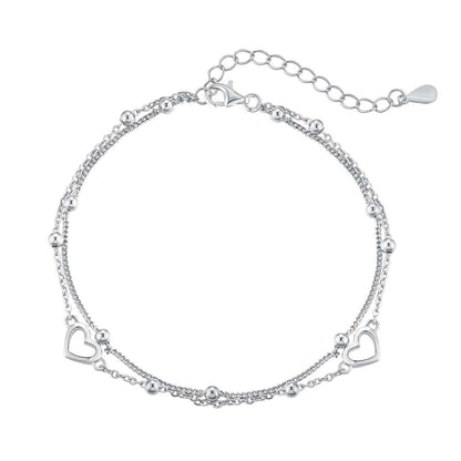 [Goodv]Dainty Double Layer Love Heart Bracelet