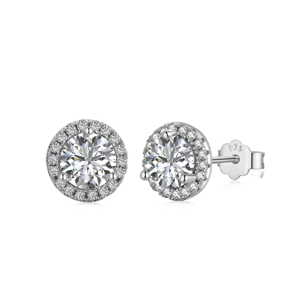 [Goodv]Boucles d'oreilles classiques de forme ronde de princesse