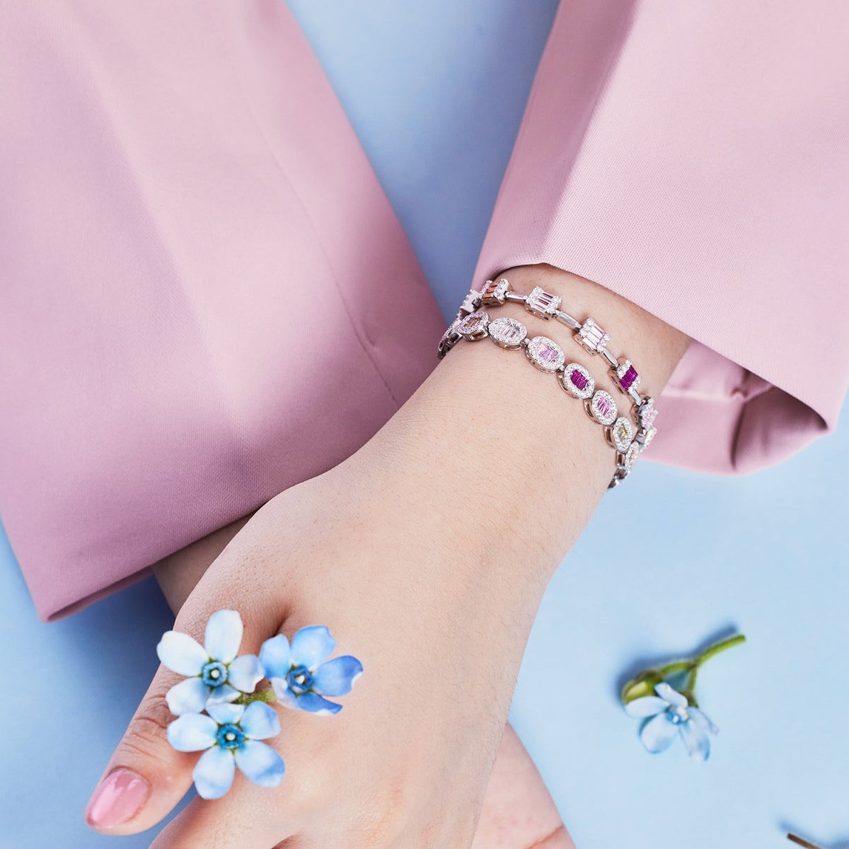 [Goodv] Bracelet quotidien exquis et orné d'émeraude taillée