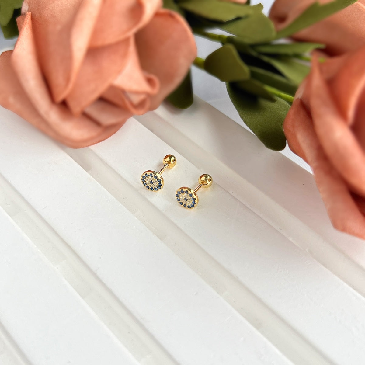 [Goodv]Boucles d'oreilles clous d'oreille en os œil du diable