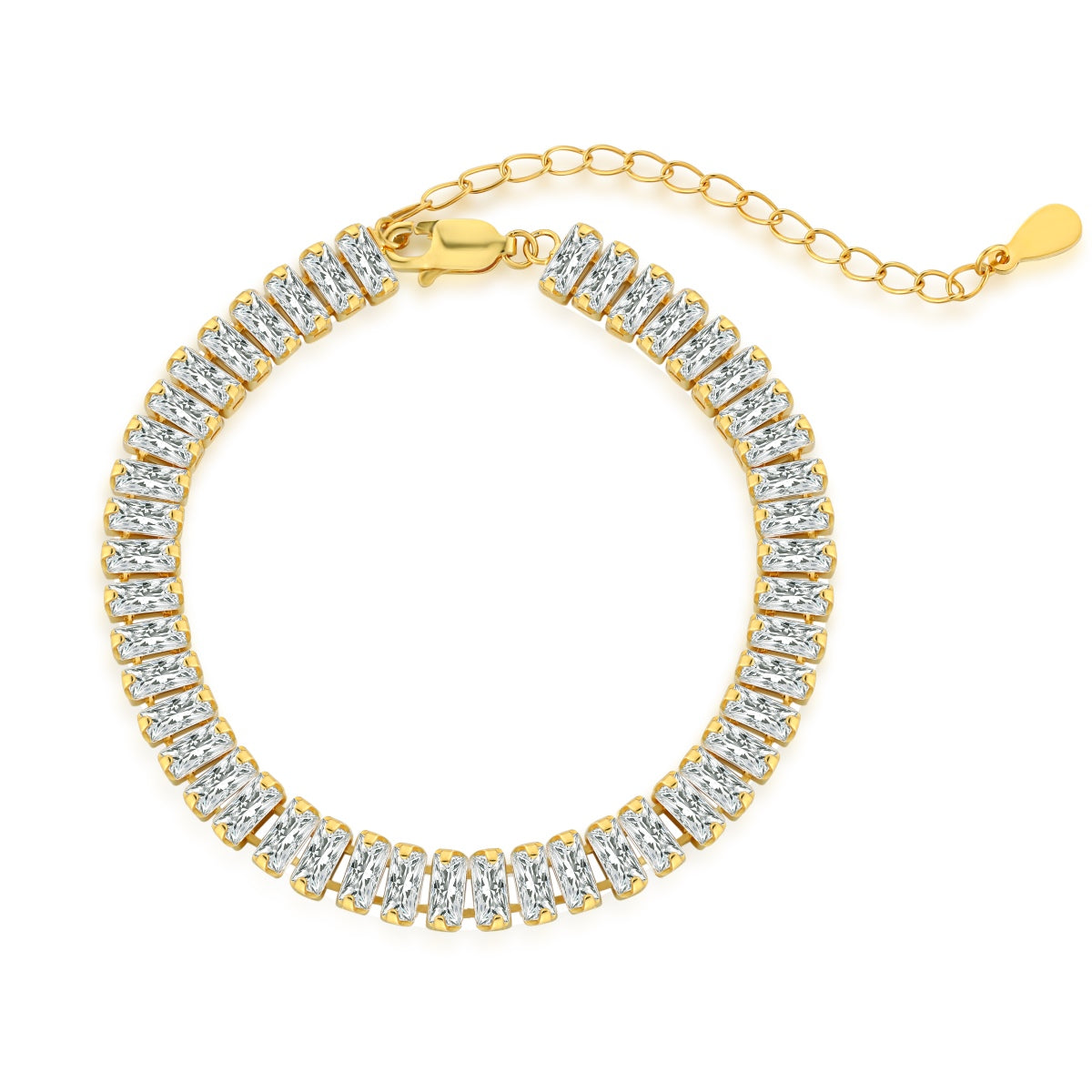 [Goodv] Bracelet quotidien exquis en émeraude taillée