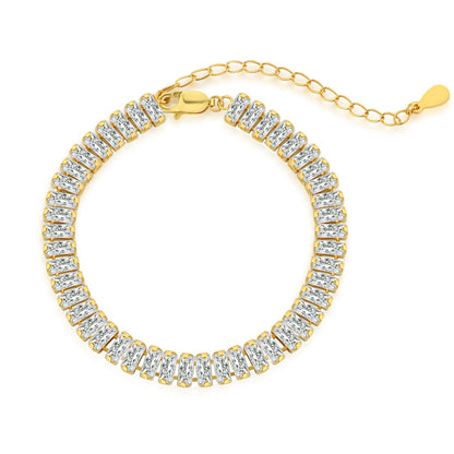 [Goodv]絶妙なエメラルドカットのデイリーブレスレット