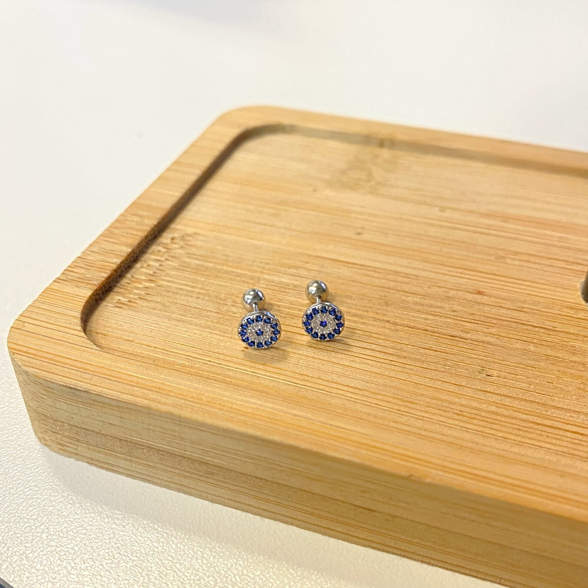 [Goodv]Boucles d'oreilles clous d'oreille en os œil du diable
