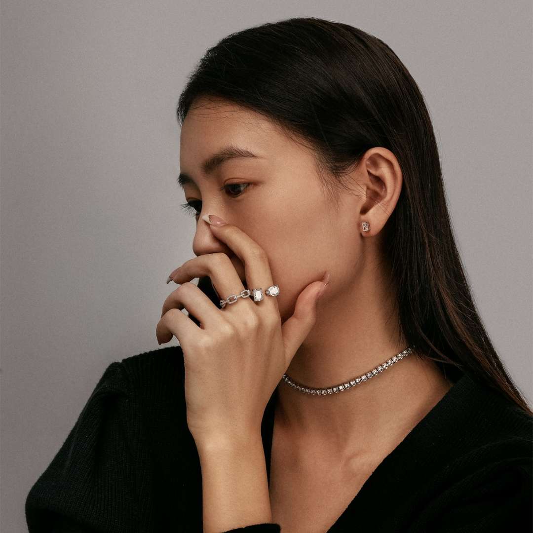[Goodv] Collier élégant à chaîne de tennis