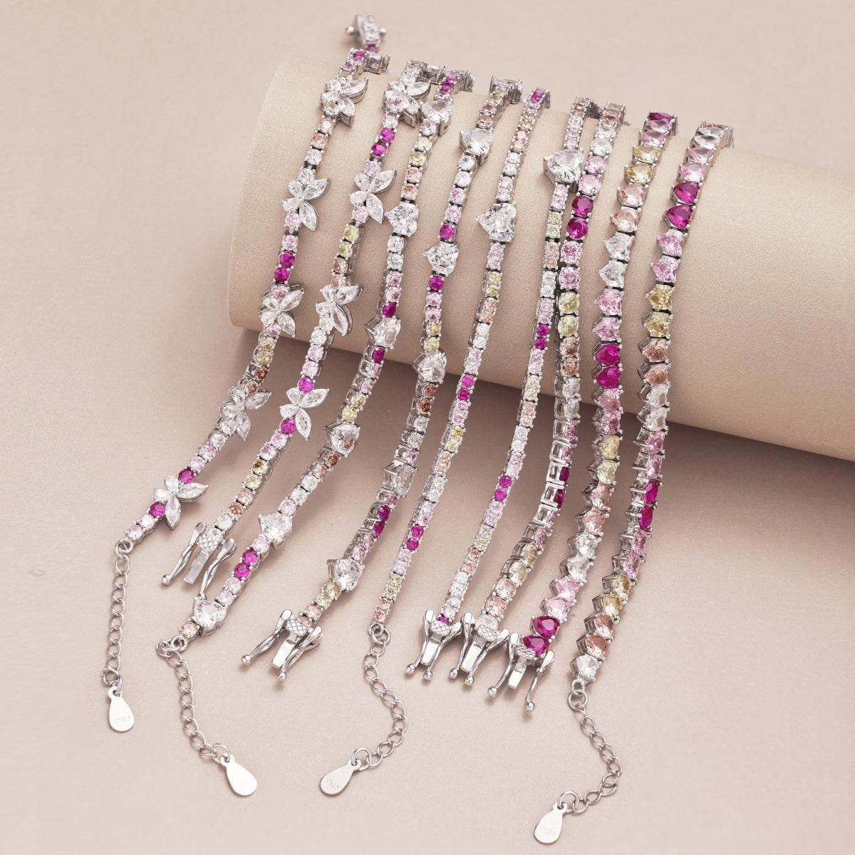 [Goodv] Bracelet de fête délicat et coloré en émeraude taillée