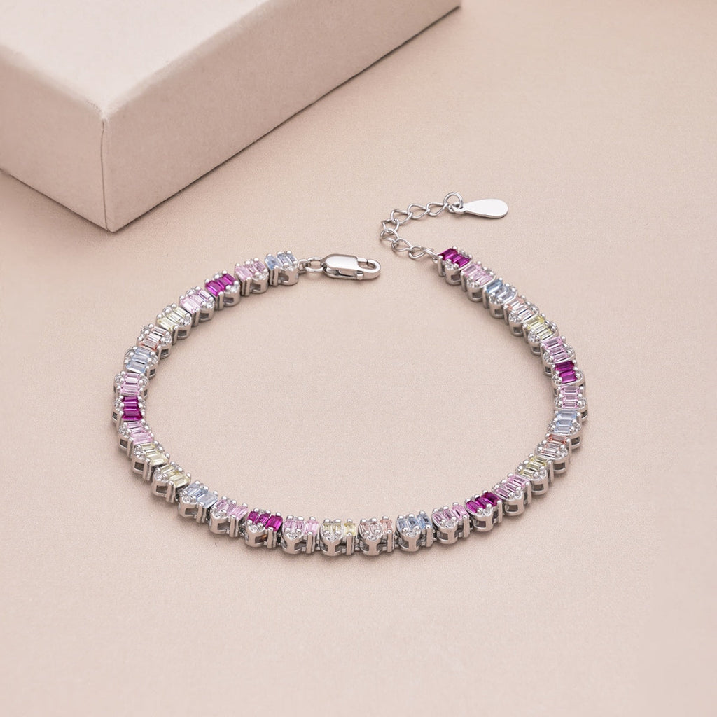 [Goodv] Bracelet de fête délicat et coloré en émeraude taillée