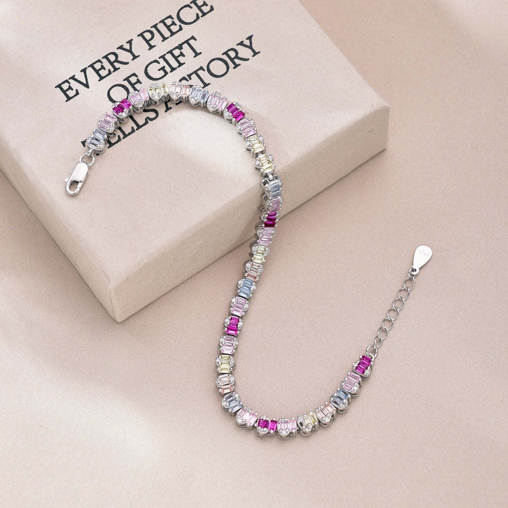 [Goodv] Bracelet de fête délicat et coloré en émeraude taillée