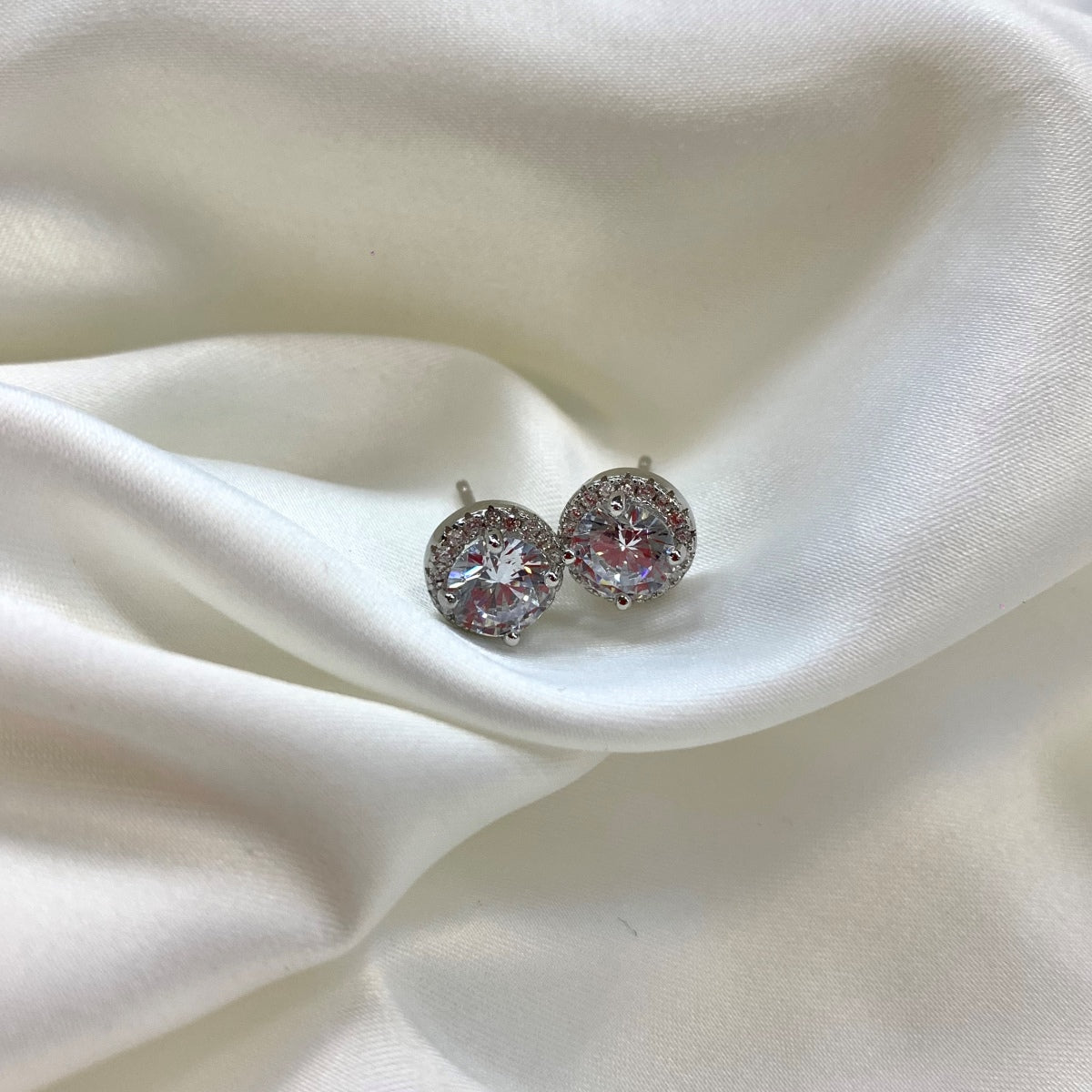 [Goodv]Boucles d'oreilles classiques de forme ronde de princesse