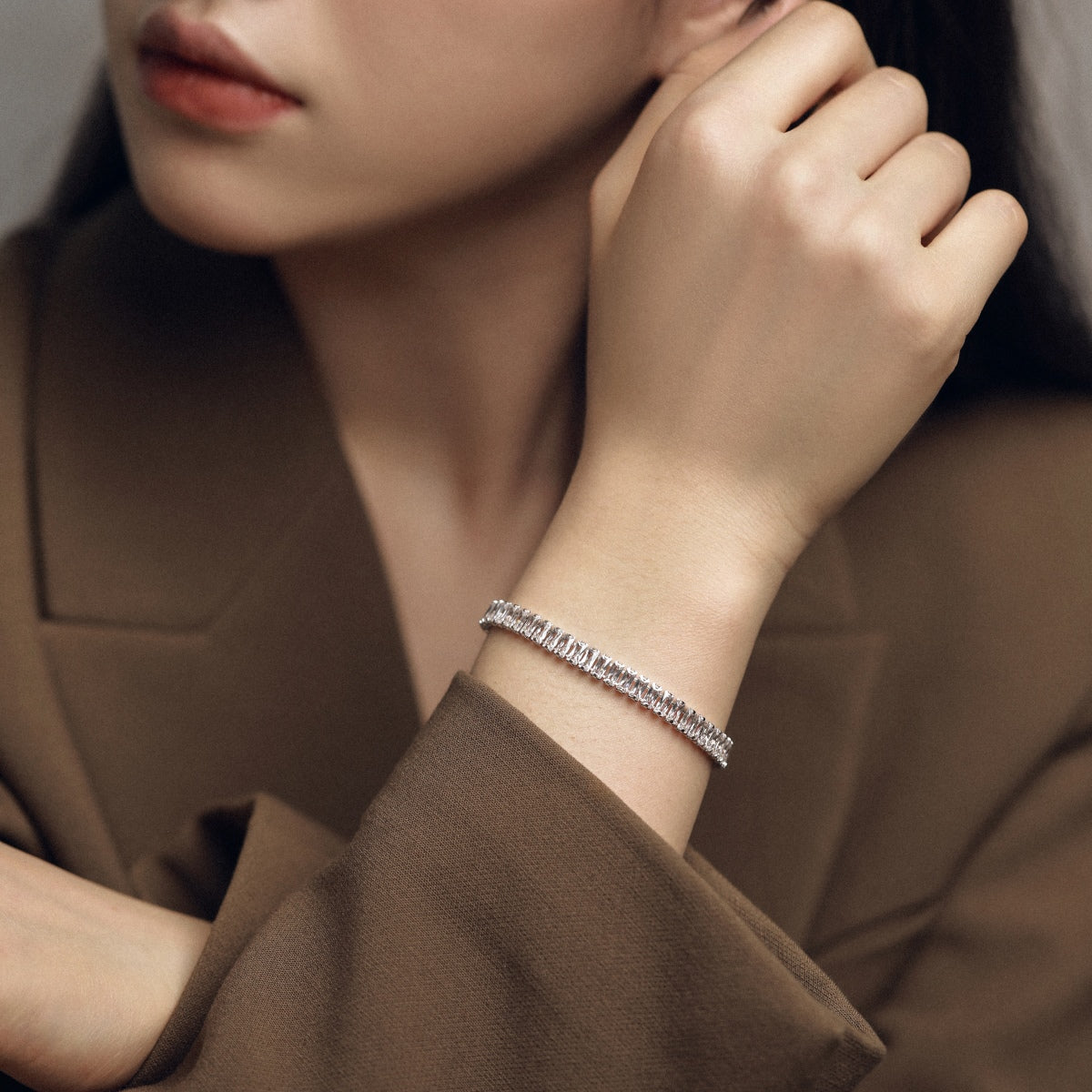 [Goodv] Bracelet quotidien exquis en émeraude taillée