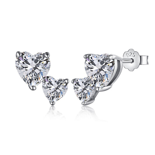 [Goodv]Double Heart-Shape Classic Princess Style Earrings
