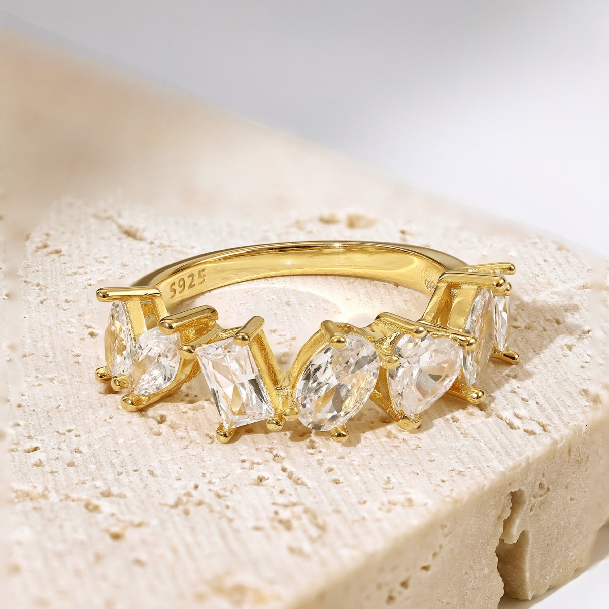 [Goodv]Delicate Multi Cut Ring