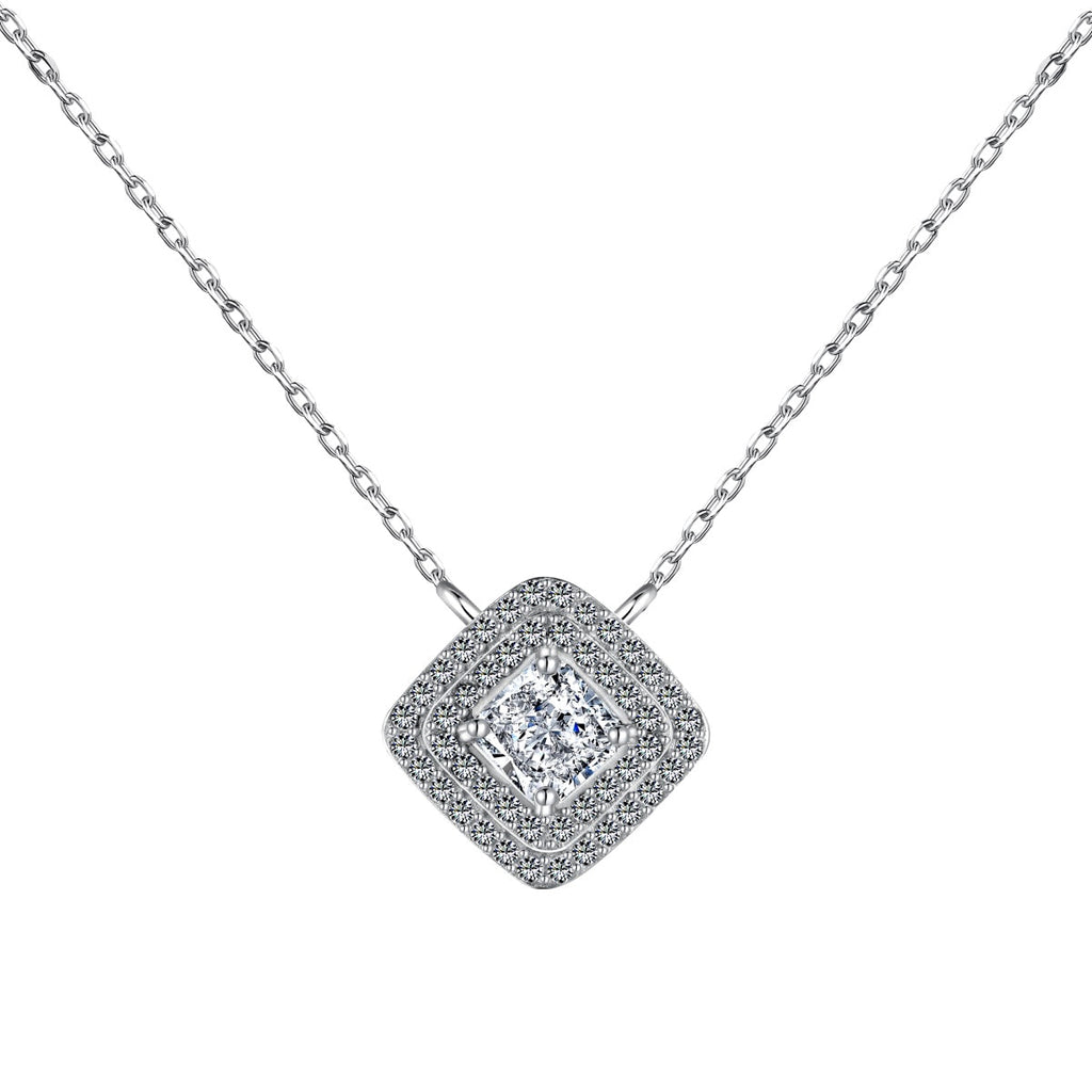 [Goodv]Sparkling Asscher Cut Necklace