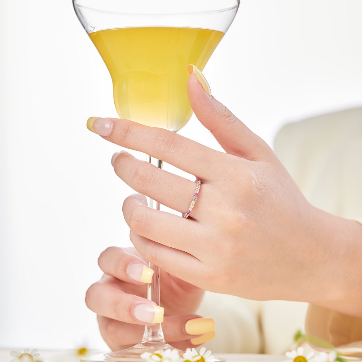 [Goodv]Elegant Vivid Round Cut Daily Ring