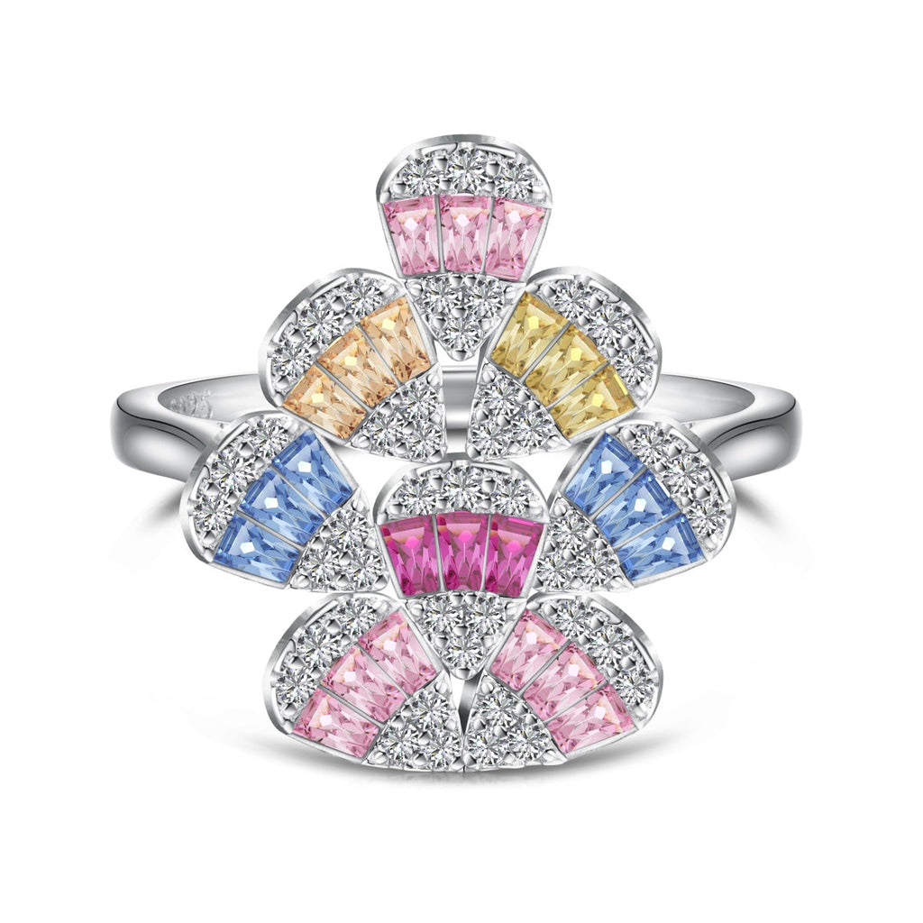 [Goodv] Bague quotidienne en forme de goutte d'eau colorée et scintillante