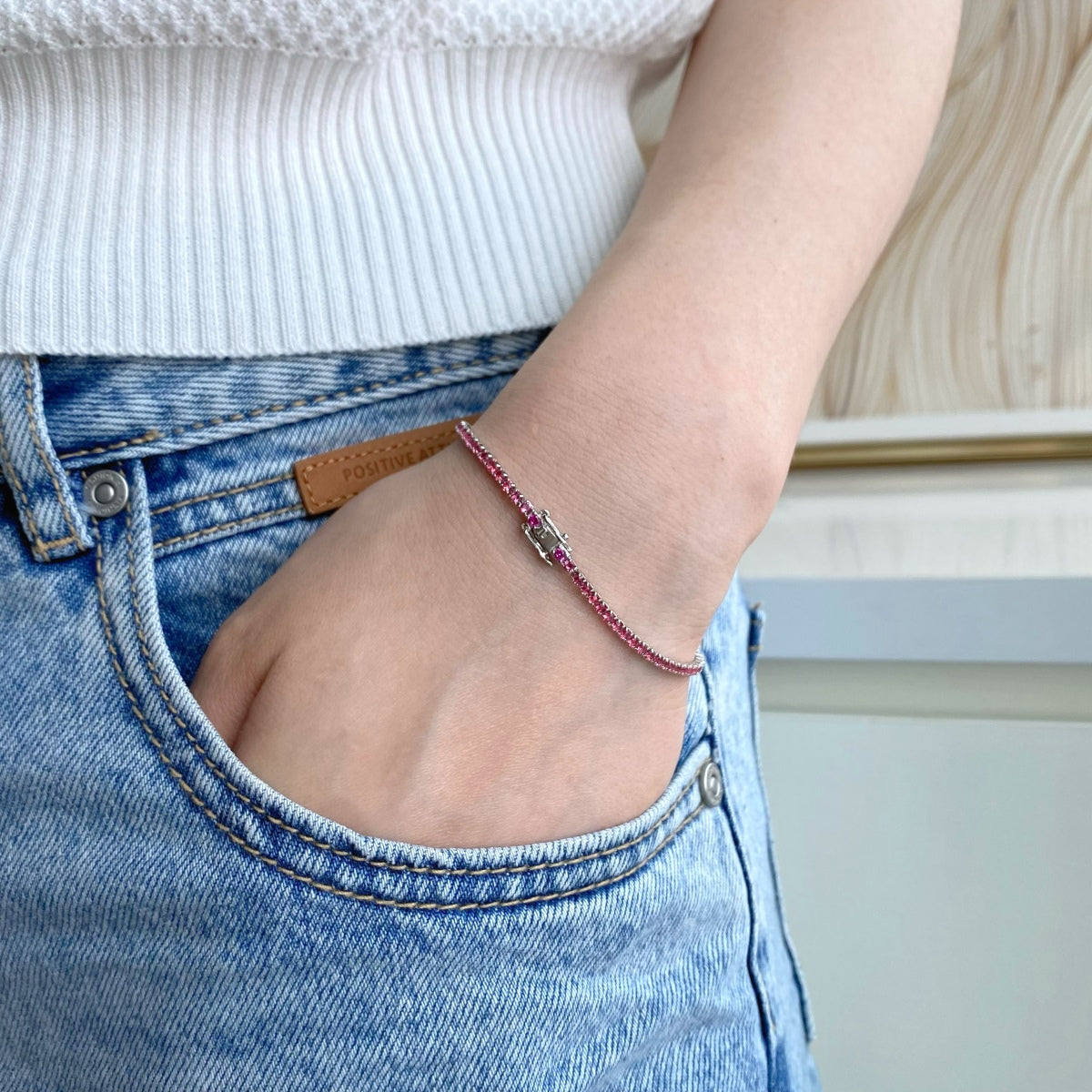 [Goodv] Bracelet quotidien éblouissant à coupe ronde colorée