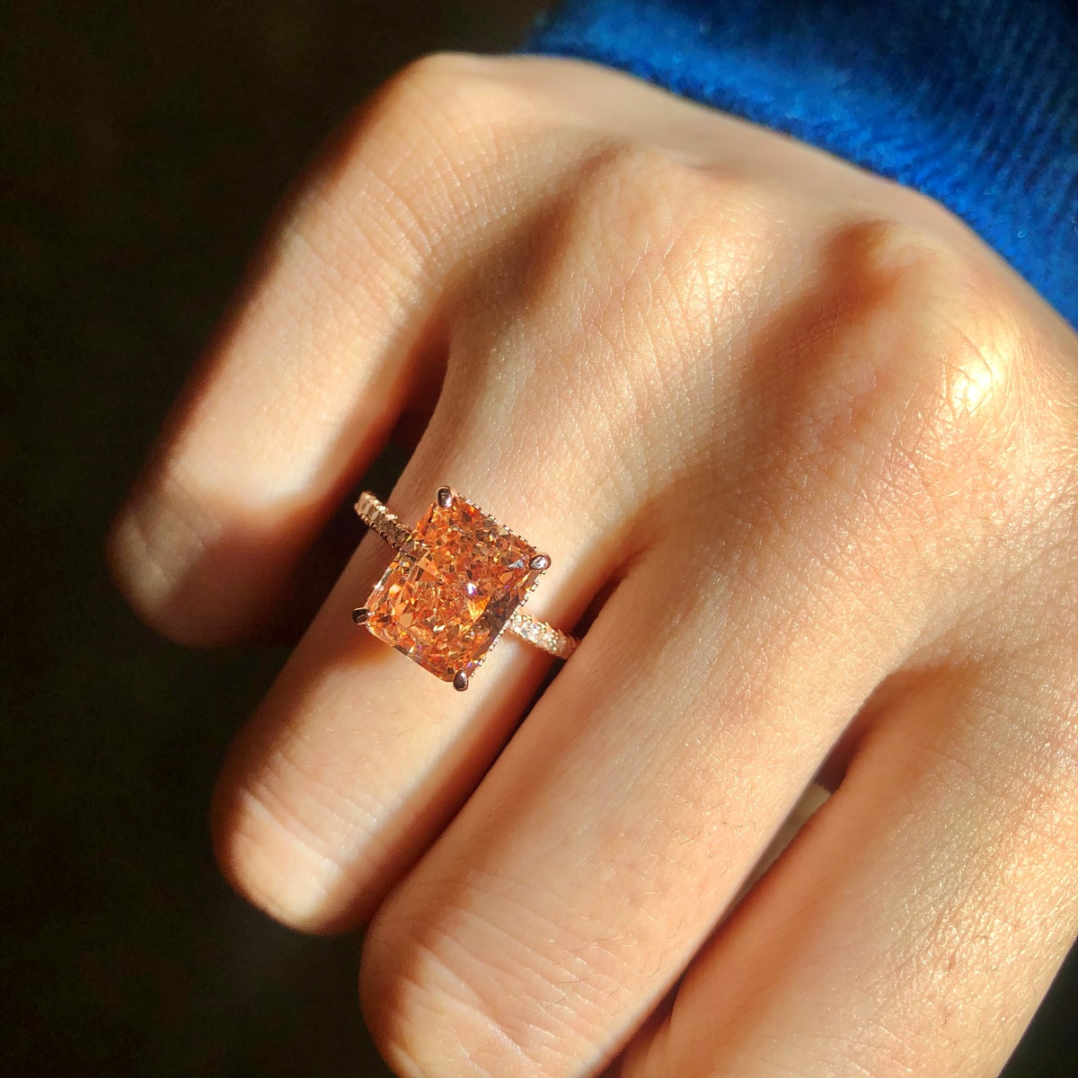 [Goodv]4.0 Carat Luxurious Engagement Ring