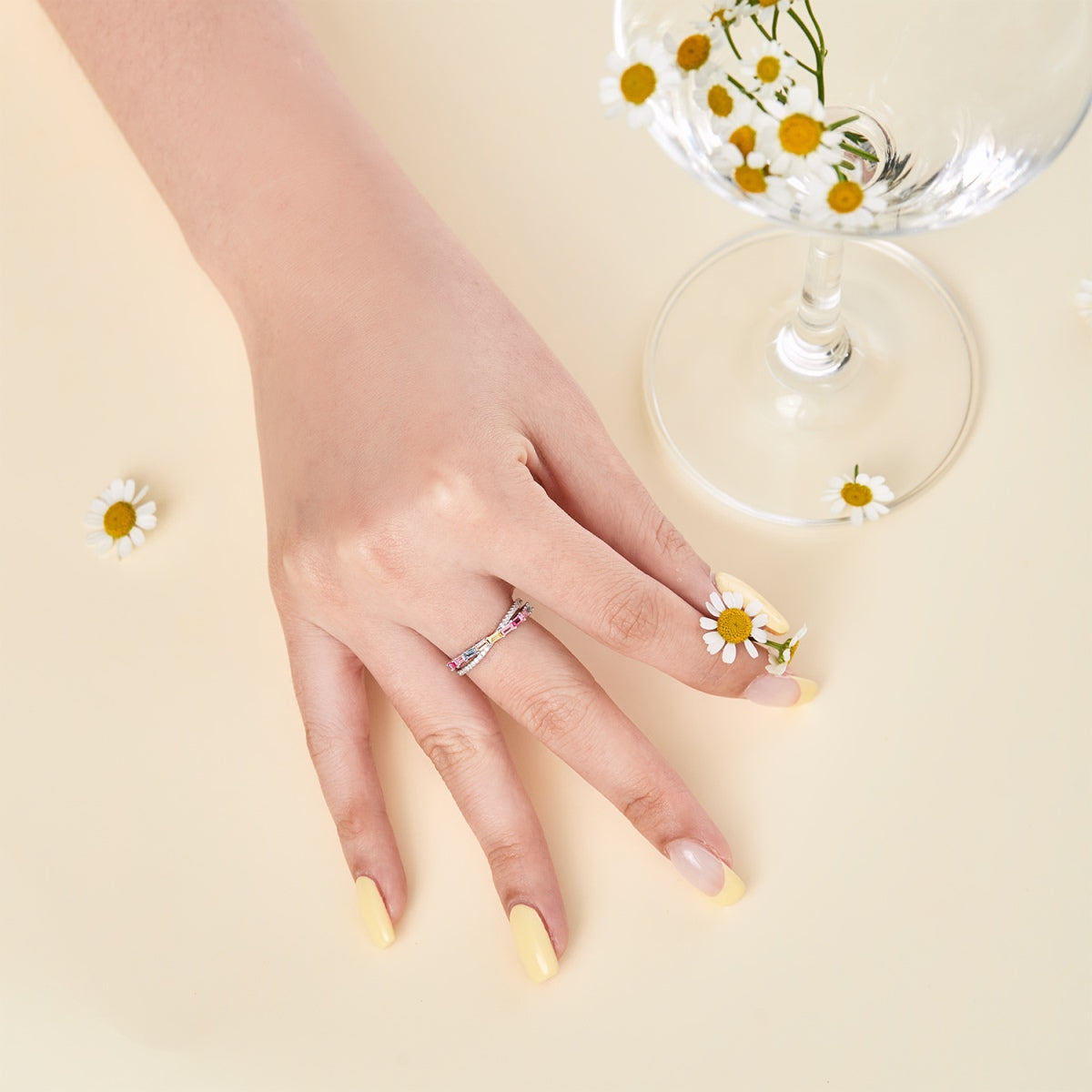 [Goodv]Energetic Elegant Radiant Cut Party Ring