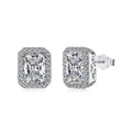 [Goodv] Boucles d'oreilles quotidiennes luxueuses et délicates en émeraude de 1,0 carat