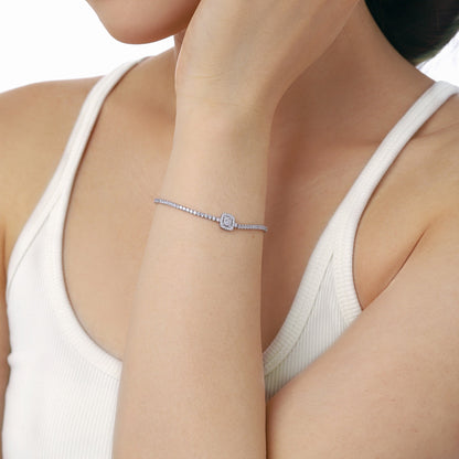 [Goodv] Bracelet de banquet luxueux et éblouissant de forme carrée