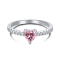 [Goodv] Bague d'amoureux charmante en forme de cœur de 0,5 carat CaratEternity