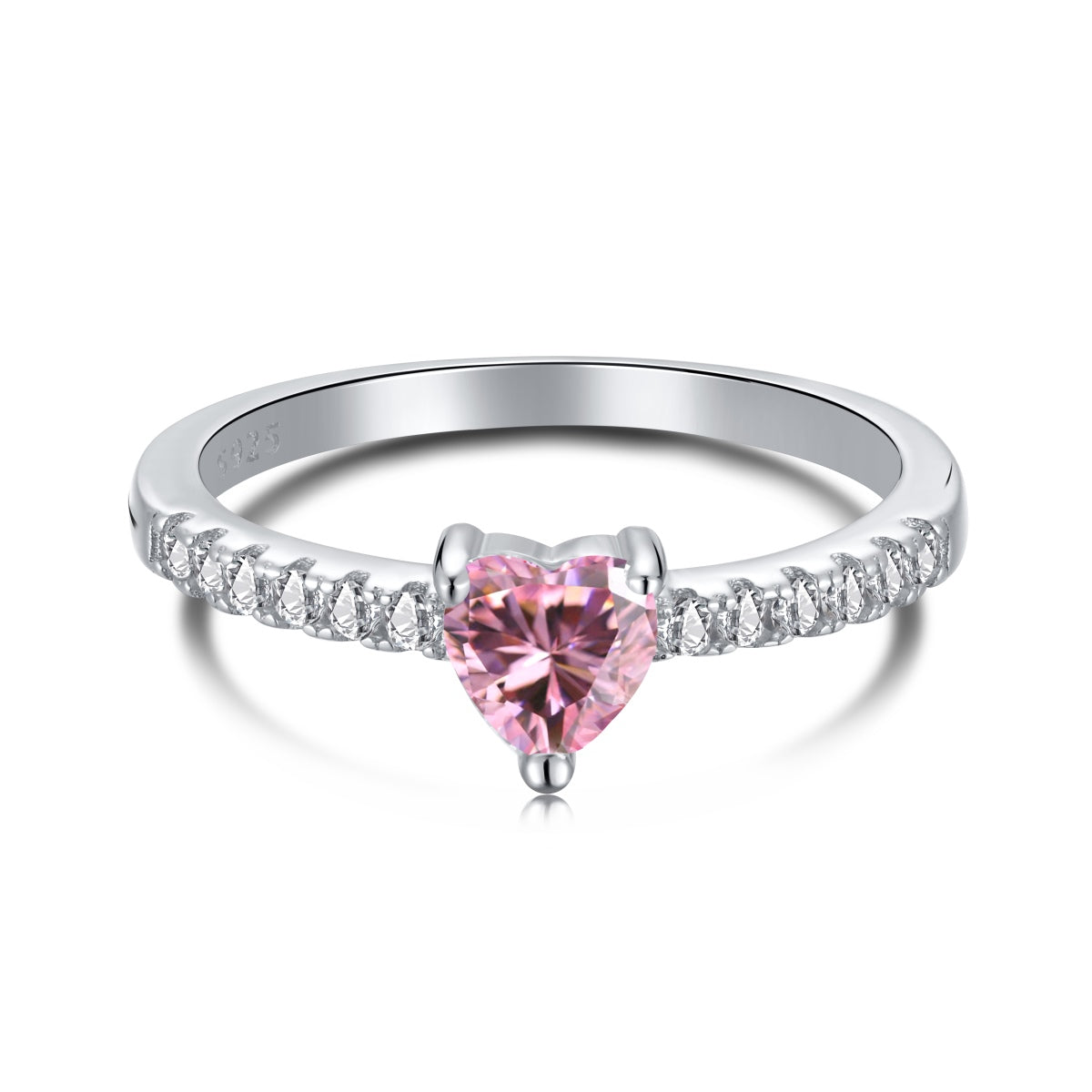 [Goodv] Bague d'amoureux charmante en forme de cœur de 0,5 carat CaratEternity