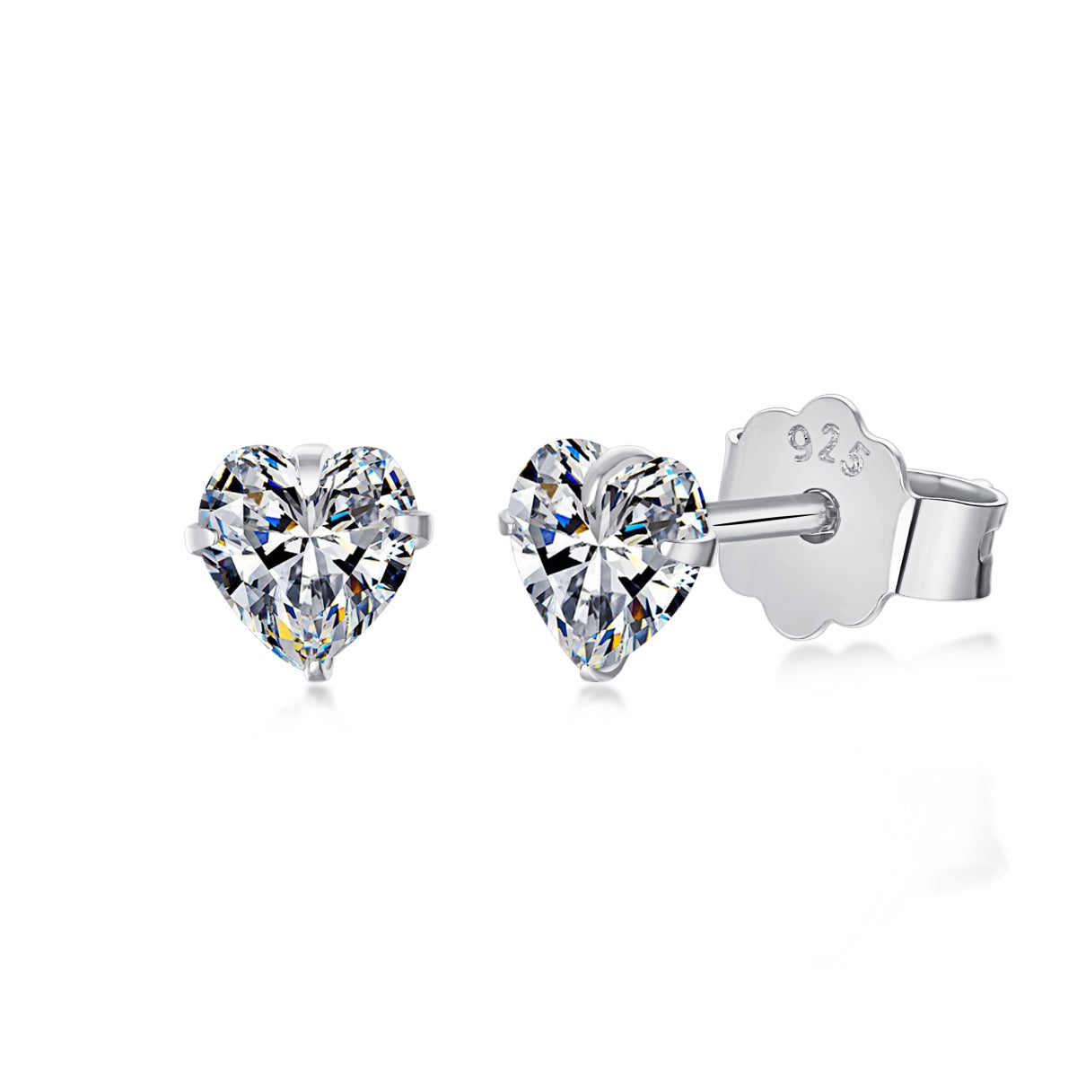 [Goodv]Boucles d'oreilles simples en forme de cœur scintillant