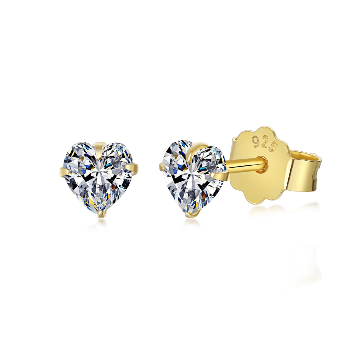 [Goodv]Boucles d'oreilles simples en forme de cœur scintillant