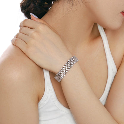 [Goodv] Bracelet de fête élégant et orné de coupe ronde