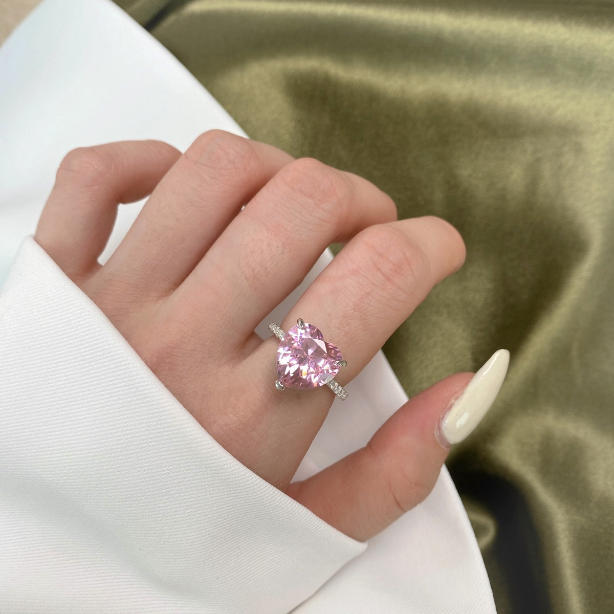 [Goodv] Bague d'amoureux romantique luxueuse et scintillante de 6,0 carats