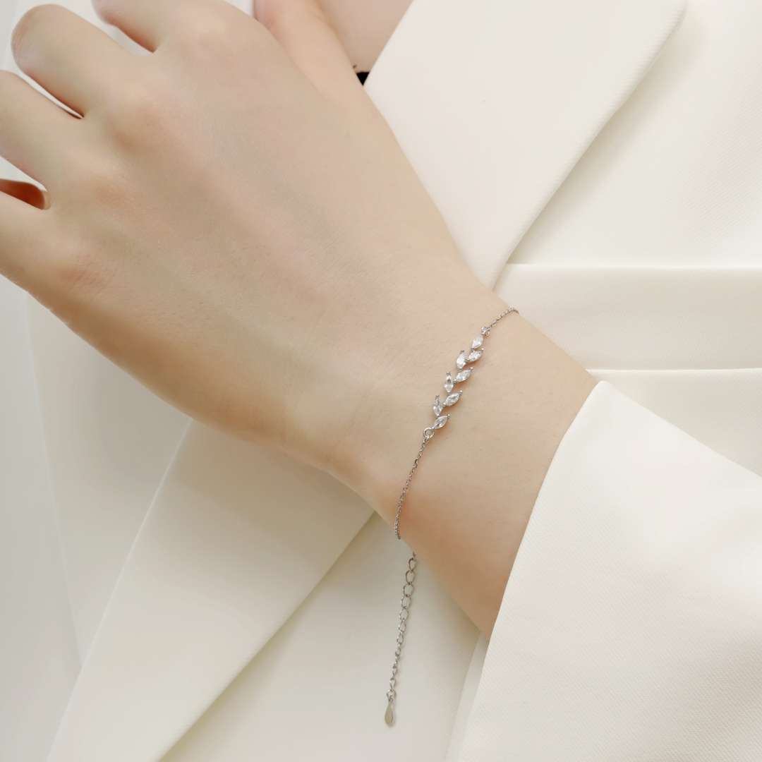 [Goodv]Elegant Wheat Leaves Shape Bracelet