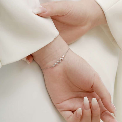 [Goodv]Elegant Wheat Leaves Shape Bracelet